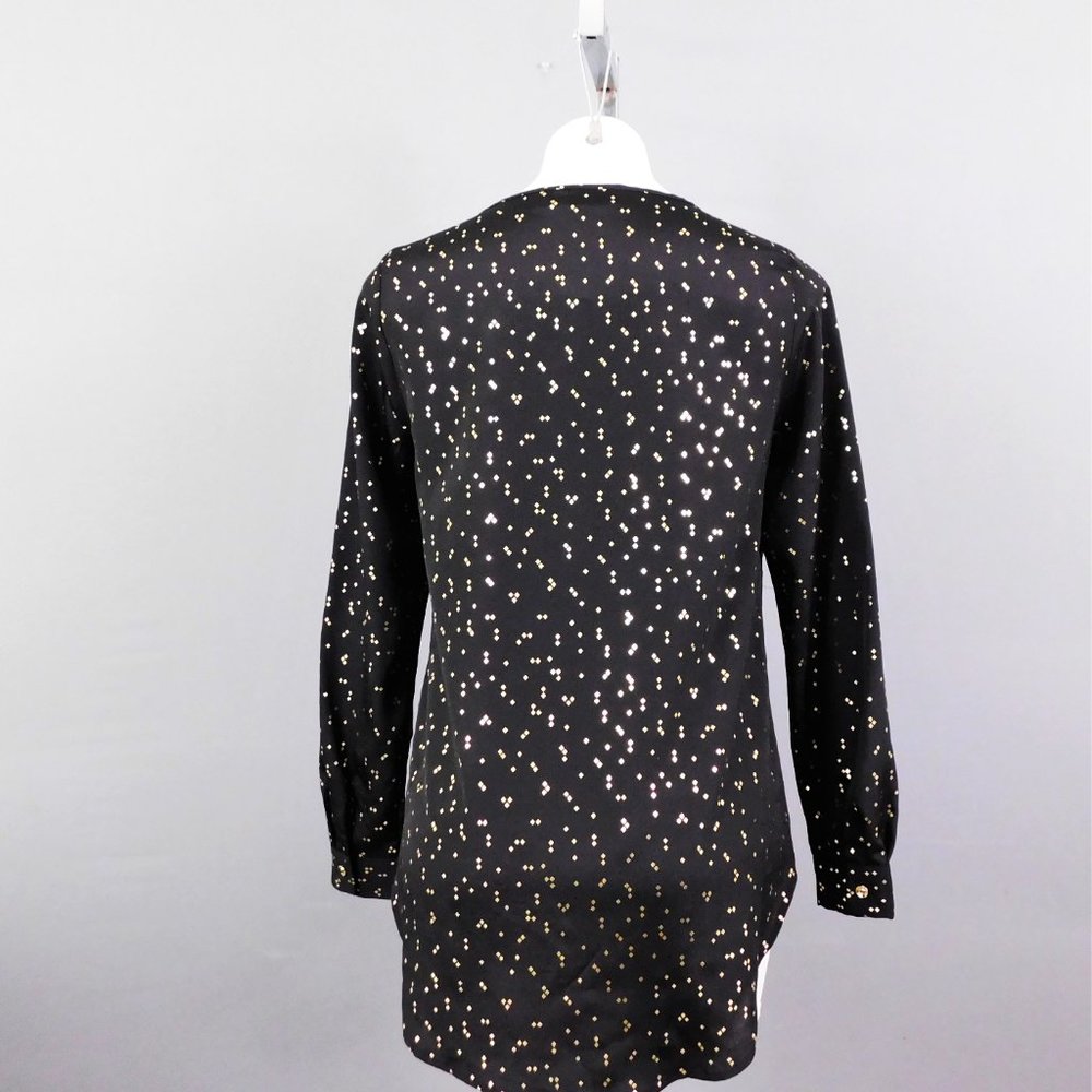 Attention Women Shirt Black Gold M - Picture 3 of 6
